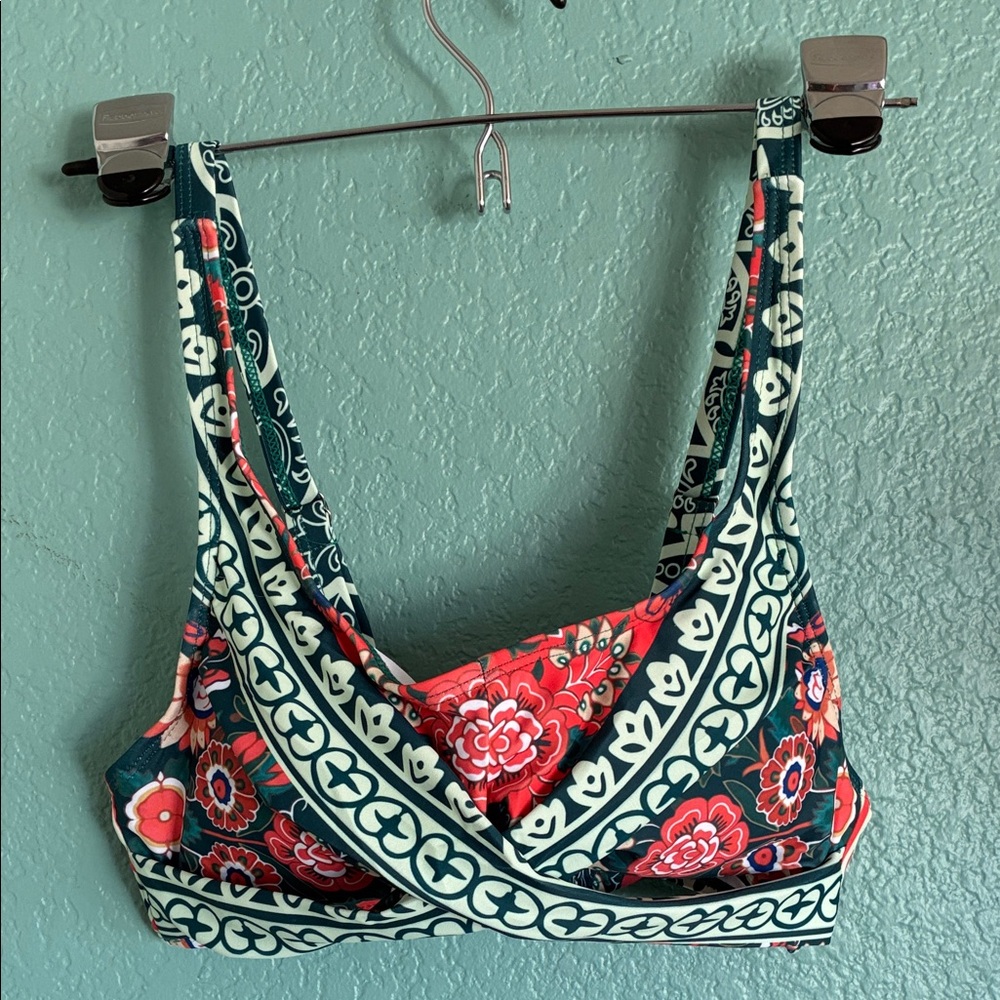 Floral Bikini - Green and orange
